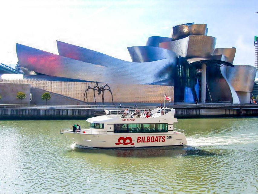 1-Hour Bilbao city Boat Tour or 2-Hour cruise to Portugalete - Getting on board at Pio Baroja Square, City Hall Bridge