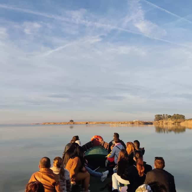 Albufera de Valencia: boat ride and visit to a barraca - The 45-minute boat ride: calm water, sunshades, and real birdlife