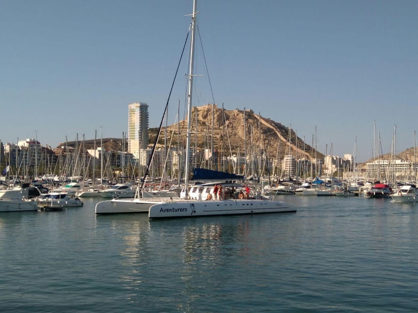 Alicante: 2-Hour Late Afternoon Catamaran Cruise - Leaving Alicante: The 45-Minute Cruise With Big Coastal Views