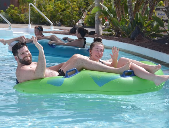 Aqualava Waterpark Lanzarote Entrance Ticket - The park layout: wave pool, kids zones, and geothermal “beach” time