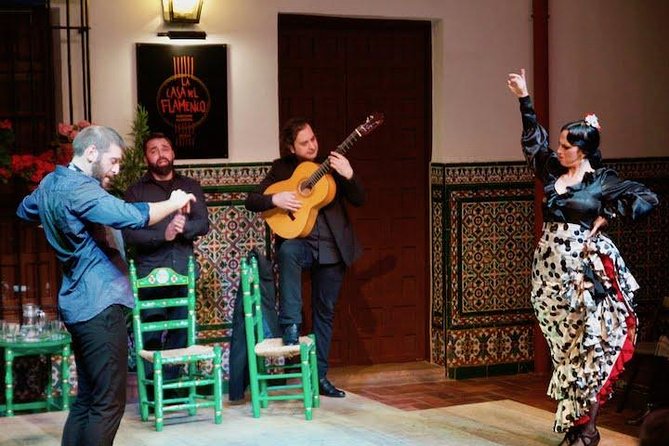 Authentic Flamenco Show with Tapas & Wine Guided Tour - Meeting by the Fuente de Mercurio and starting with the right vibe