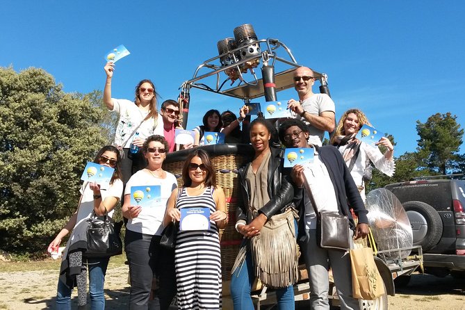 Balloon Ride over Catalonia with optional Pick-up from Barcelona - After landing: pink cava, brunch, and your signed flight certificate