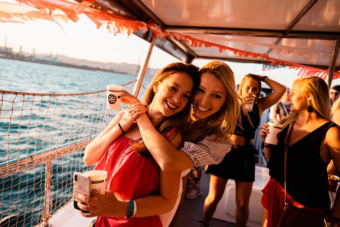 Barcelona Boat Party Cruise with Drinks & Live DJ - Drinks flow: soft drinks plus beer or sangria coupons