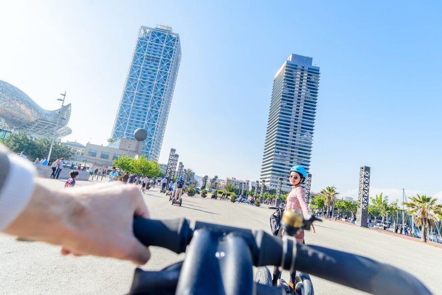 Barcelona: City and Seafront Guided Segway Tour - El Cap de Barcelona, fortification stops, and the views you earn