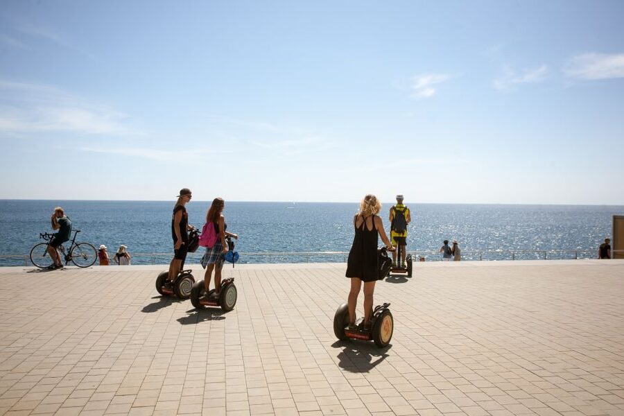 Barcelona: City Highlights Guided Segway Tour - Starting point at Carrer del Correu Vell, what the first minutes feel like
