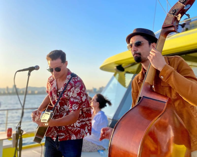 Barcelona: Daytime or Sunset Catamaran Cruise with Music - Barcelona from the water, with the right kind of chill