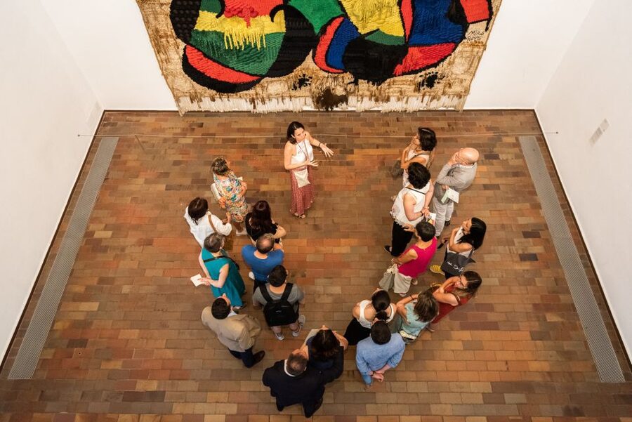 Barcelona: Fundació Joan Miró Skip-the-Line Entry Ticket - Outdoor spaces, seating, and the view from Montjuïc