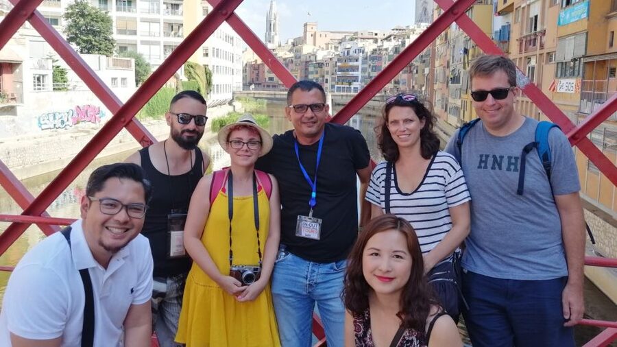 Barcelona: Girona & Costa Brava Small Group Tour with Pickup - Onyar River views and Girona Cathedral, seen from the street