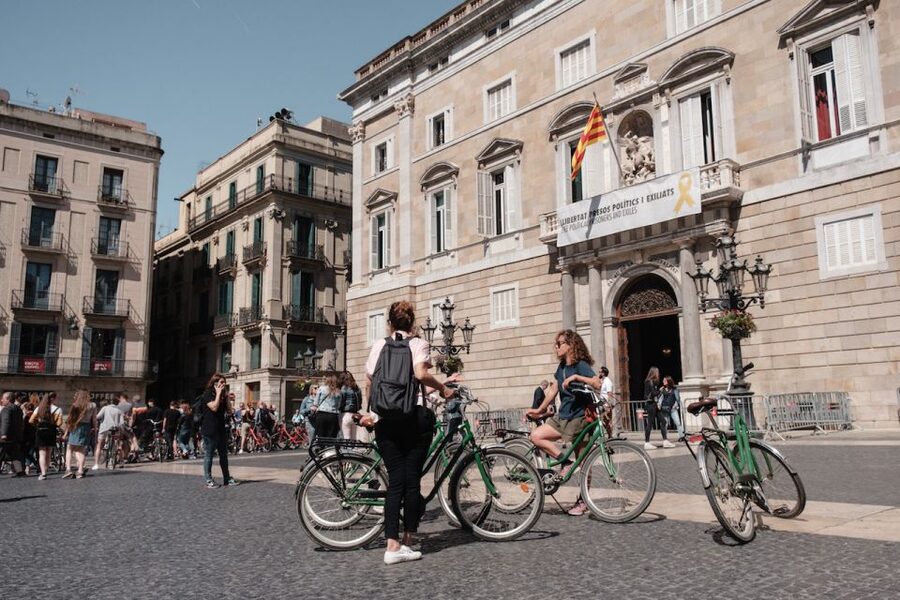 Barcelona: Guided Bike or E-Bike City Tour - Eixample, Vila Olímpica, and the Mediterranean switch-flip
