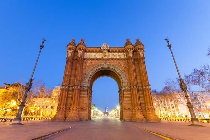 Barcelona Highlights Private Guided Tour with Hotel Pick-up - Sagrada Familia for about 45 minutes: world-famous, time-sensitive, and optional ticket planning