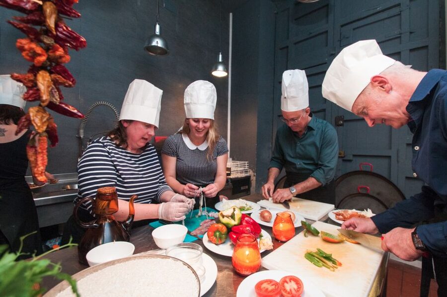 Barcelona: Paella Cooking Experience & Boqueria Market Tour - The sangria mixing class: why unlimited feels different when you learn it