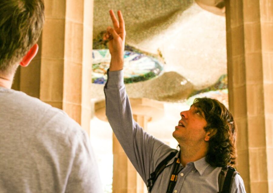 Barcelona: Park Güell & La Sagrada Familia Tickets and Tour - Park Güell After The 10-Minute Drive: Dragon Mosaics To Serpentine Lines