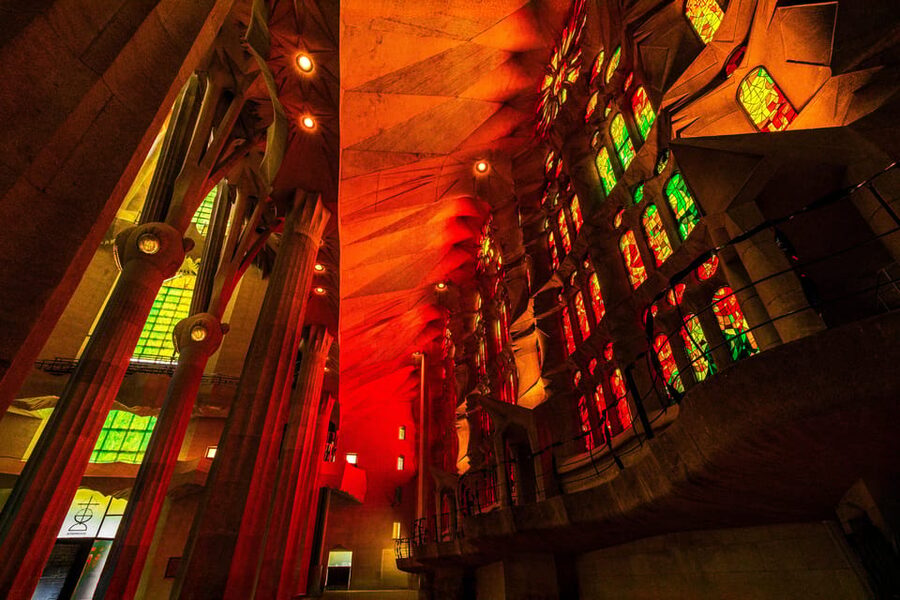 Barcelona: Sagrada Familia Priority Access Guided Tour - Inside the basilica: stained glass, nave, and Gaudí’s nature symbolism