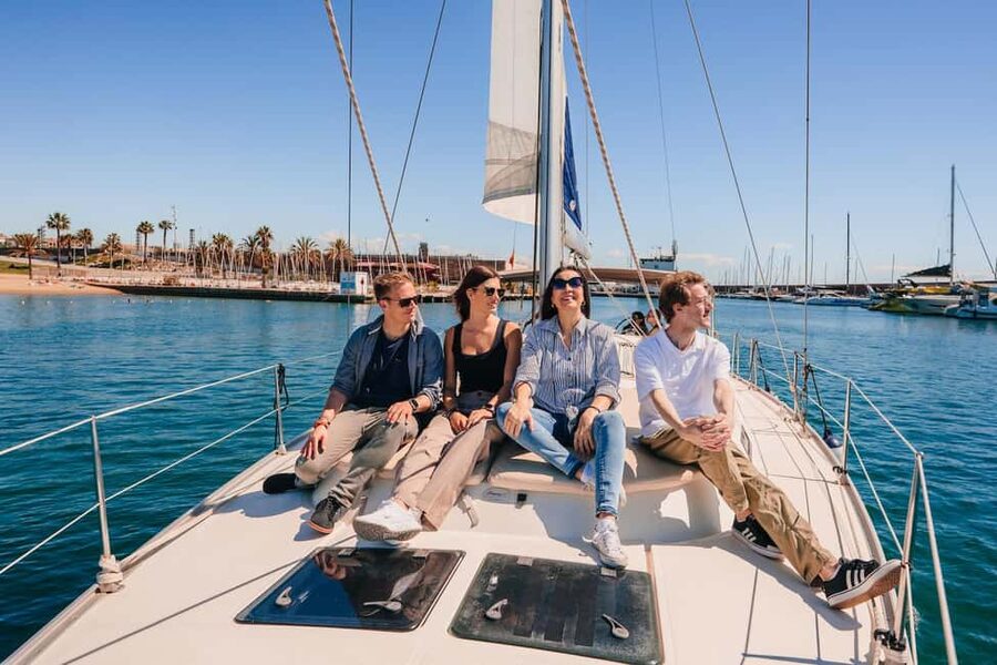 Barcelona: Sailing Cruise & Vineyard Tour with Wine Tasting - Luxury sailboat time: drinks, snacks, and the captain vibe