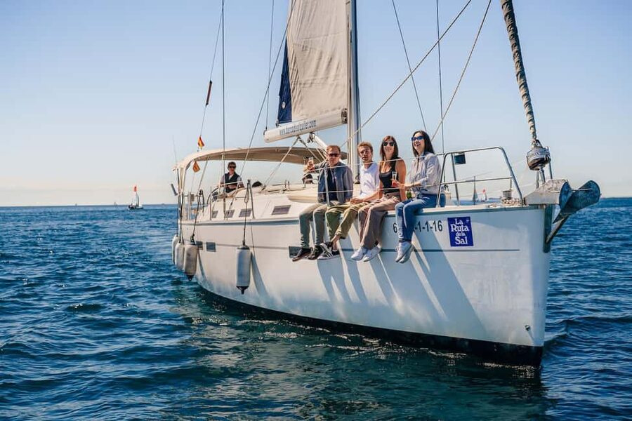 Barcelona: Sailing Cruise & Vineyard Tour with Wine Tasting - The coastal sail to Barcelona’s shoreline, and the seasickness warning