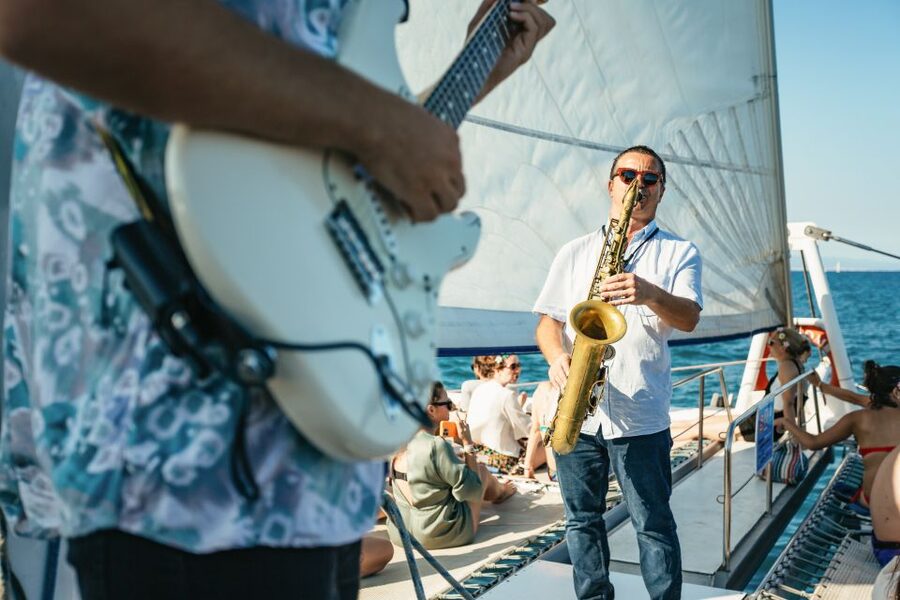 Barcelona: Sunset Catamaran Cruise with Live Music - The sail plan: how the cruise timeline usually feels