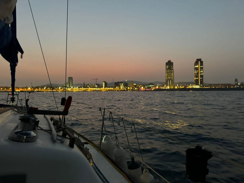Barcelona: Sunset Sailboat Cruise with Drinks and Snacks - A 1-hour sunset sail that gives you Barcelona’s best angle