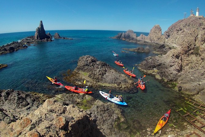 Cabo de Gata Active. Guided kayak and snorkel route through coves of the Natural Park - Cabo de Gata by kayak: what this trip feels like in the first 10 minutes