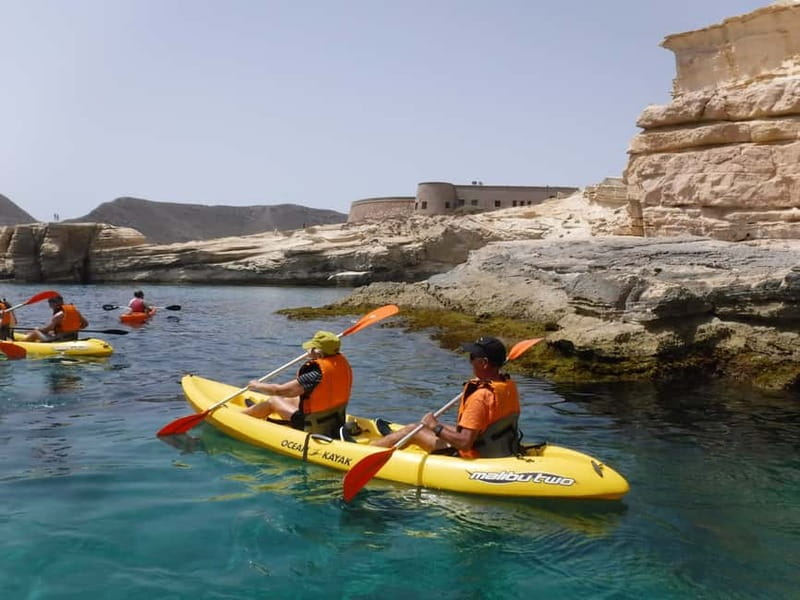 Cabo de Gata: Kayak and Snorkel Tour in the Natural Park - The guided kayak: 2.25 hours of cliffs, coves, and real local context