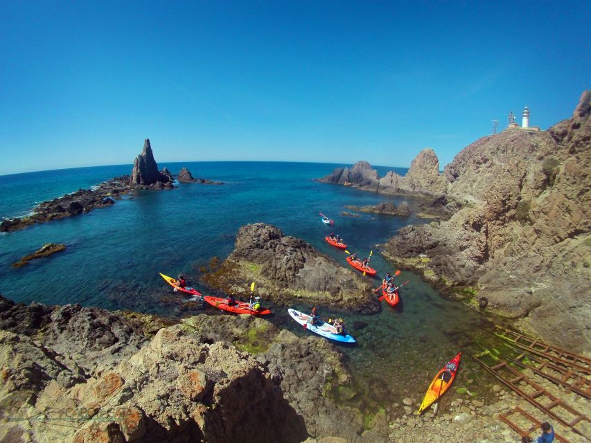 Cabo de Gata: Natural Park Kayaking and Snorkel Excursion - Meeting points are wind-dependent, and you must follow WhatsApp