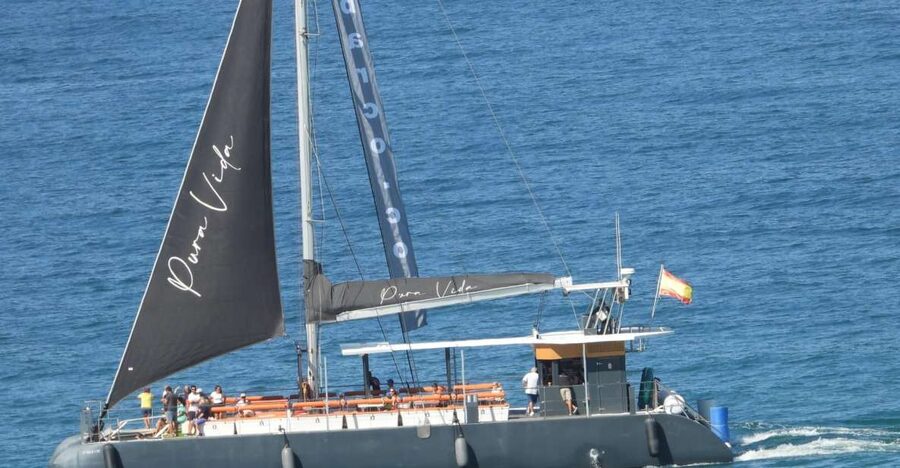 Cádiz: Bay of Cádiz Catamaran Tour with Host - Finding the boat fast, with the digital ticket and orange arrows