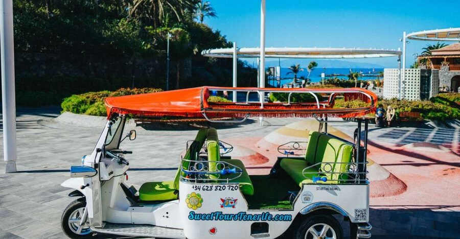 Costa Adeje: Double Tuk Tuk Tour - La Caleta walking time: where the coast looks like it belongs to real people