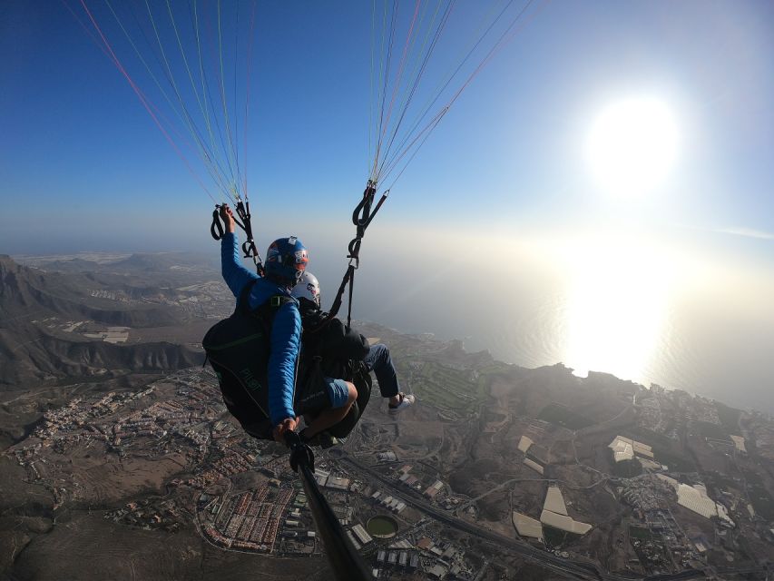 Costa Adeje: Tandem Paragliding Flight with Pickup - South Tenerife from above: the views and the landing moment