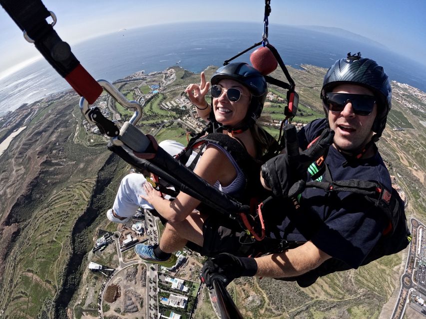 Costa Adeje: Tandem Paragliding Flight with Pickup - Dress like wind is part of the program (because it is)