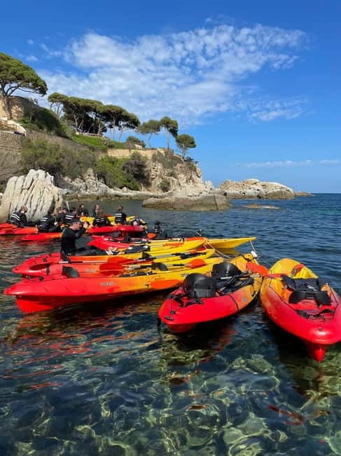 From Barcelona: Costa Brava Kayak & Snorkel Tour with Picnic - S’Agaró picnic lunch and beach downtime