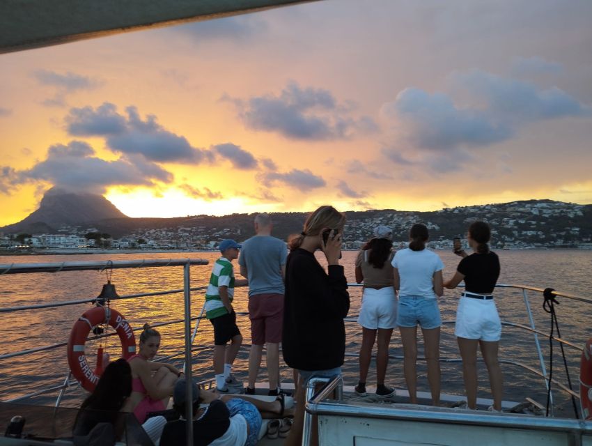 From Denia: Sunset Catamaran Trip - The 50 Minutes of Sunset: Coastline, Castle Silhouette, Golden Water