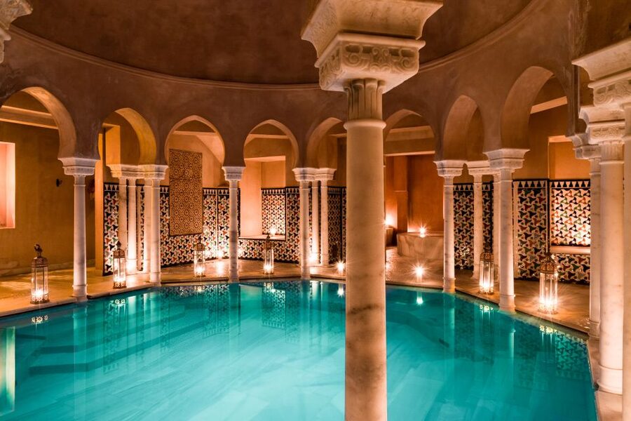 From Malaga: Hammam Bath, Kessa and Relaxing Massage Tour - Relaxing massage and the tea lounge details
