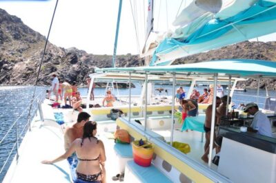 From Roses: Catamaran Cruise Cap Norfeu – Cadaqués