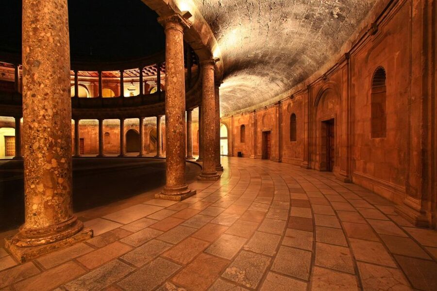 Granada: Alhambra Night Visit Entry Ticket - Charles V Palace: the Renaissance counterpoint