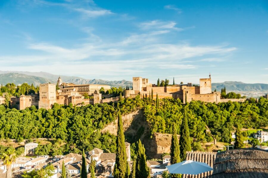 Granada City Train 1 or 2-Day Hop-On Hop-Off Ticket - The Alhambra Route (green line) stop-by-stop: what each stop is good for