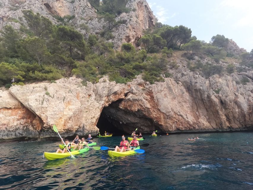 Granadella: Caló, Cova Llop Marí, and Ambolo Kayak Trip - Key highlights to know before you go