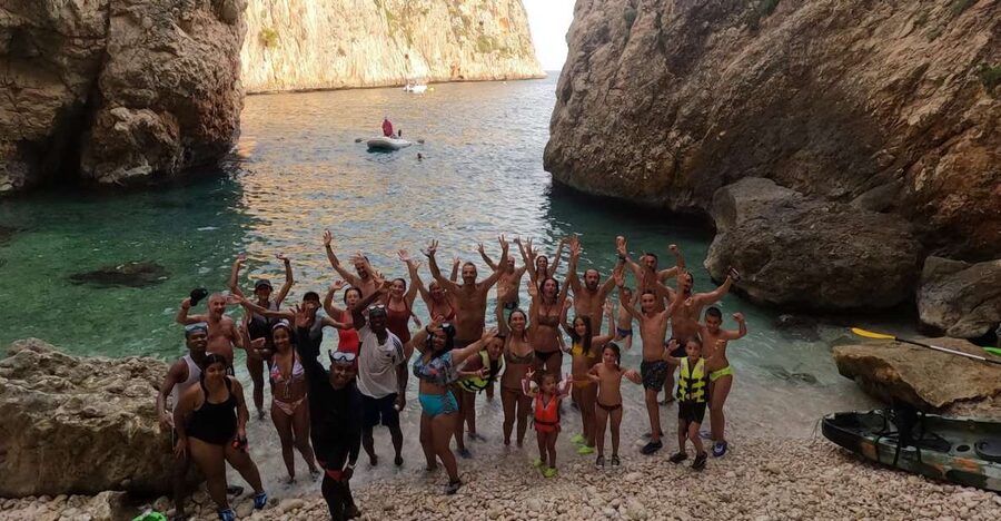 Granadella: Caló, Cova Llop Marí, and Ambolo Kayak Trip - Cala en Caló: swimming and snorkeling with real cave access