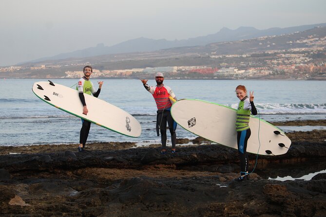 Group Surfing Lesson at Playa de las Américas, Tenerife - Learning to Surf From Playa de las Américas, Sand to Swell
