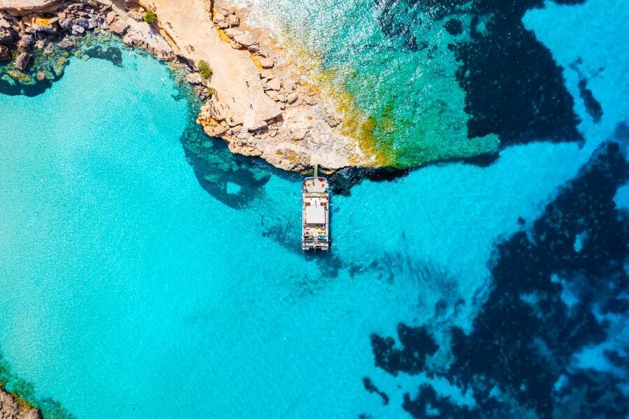 Ibiza: Beach Hopping Cruise w/ Paddleboard, Food, & Drinks - The all inclusive food and drinks setup that actually feeds you