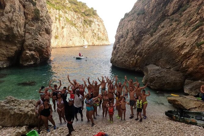 Kayak excursion in Jávea, Cala Granadella (Snorkeling) Caló, llop marí, ambolo - The Discoverer Islet, Ambolo Beach Views, and Cap de la Nau