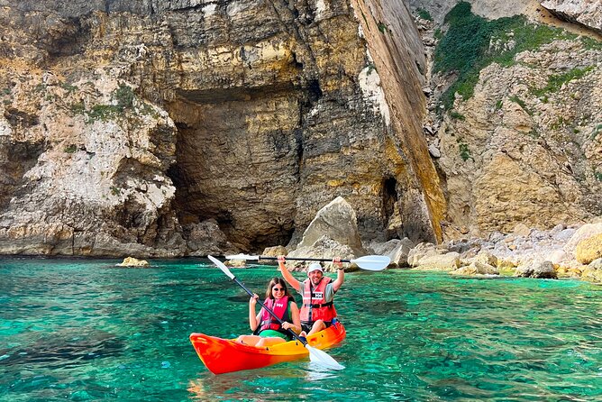 Kayak Paradise: Cala Portixol Snorkel, Cave & Cliff Jumping Tour - Snorkel gear and what to bring for a smooth day