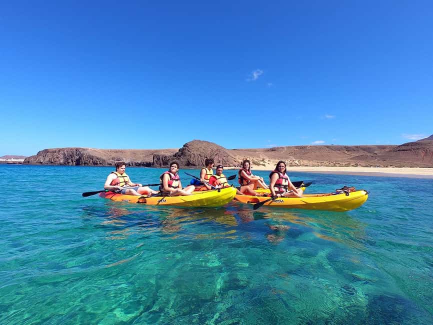 Lanzarote: Kayak and Snorkeling at Papagayo Beach - The Kayaking Return for Another Hour: Stay Smooth, Not Fast