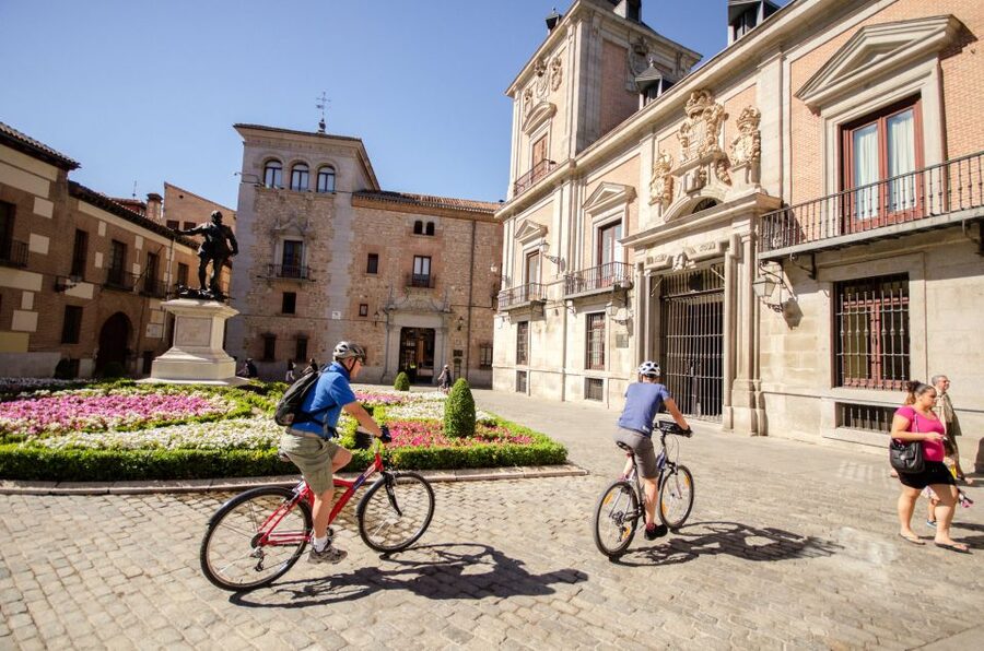 Madrid City Guided Bike/E-Bike Tour for Small Groups - Plaza Mayor to Puerta del Sol, Then Santa Ana and Las Letras