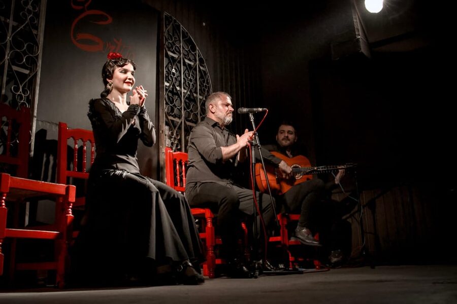 Madrid: Local Flamenco Show at El Cortijo - The sound and mood: live music in an underground bar