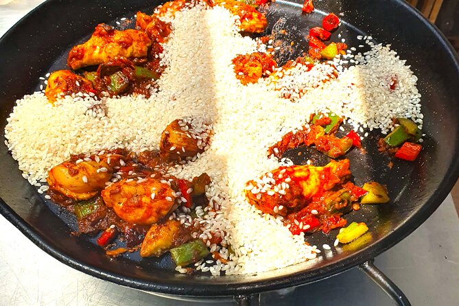 Madrid: Paella & Sangria Classes- Seafood, Chicken & Vegan option - Price and What You Get for $87.41 Per Person
