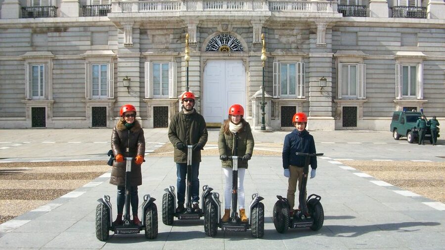 Madrid Private Segway tour. Retiro Park - Centro Historico - Royal Palace Area and Almudena Cathedral Stops