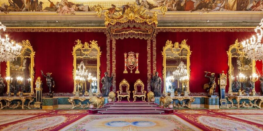 Madrid: Small-Group Royal Palace Guided Tour (Up to 8) - Inside the Royal Palace: staircase, Alabarderos Hall, and the Hall of Columns