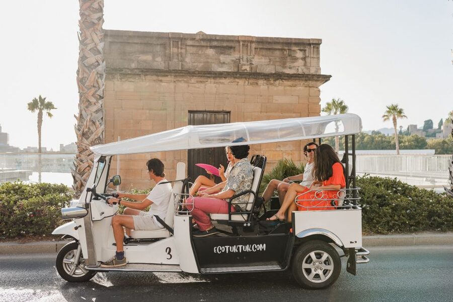 Malaga: Private City Tour by Eco Tuk Tuk - Ayuntamiento de Málaga and Pompidou Malaga: how modern culture fits the city