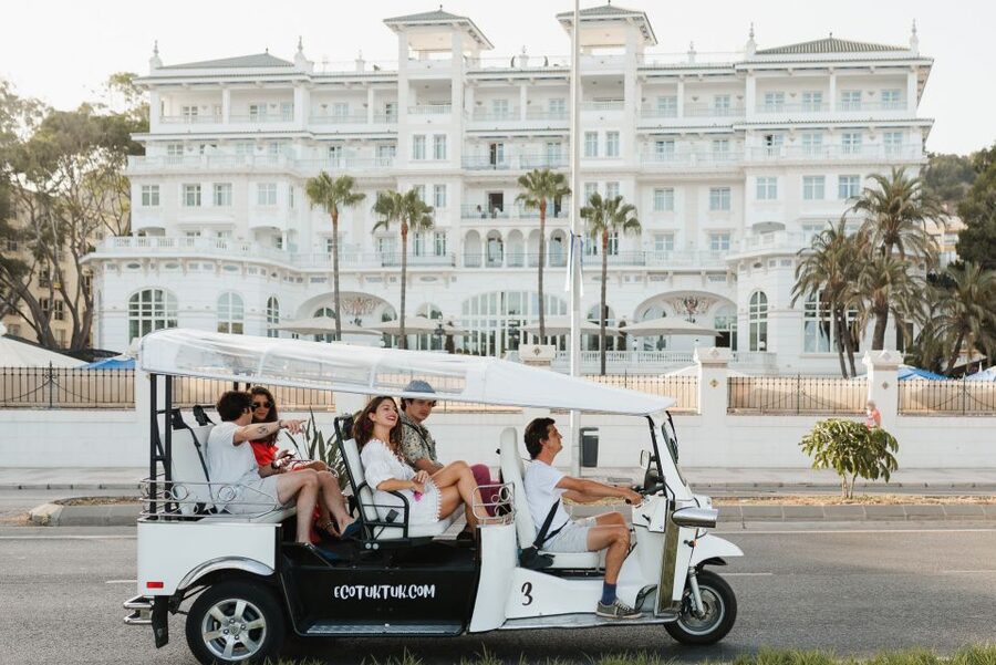 Malaga: Private City Tour by Eco Tuk Tuk - Plaza de la Marina: where your next self-guided loop starts