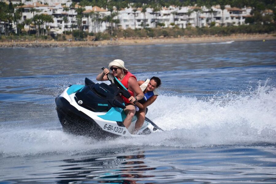 Marbella: Jet Ski at the Golden Mile - Monitoring from a Platform: What That Means for Comfort