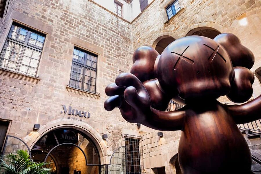 Moco Museum Barcelona: Modern & Contemporary Art - Courtyard Start: Final Days Kaws and the Fast Reset